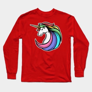 Great Unicorn art gift idea for unicorn lovers Long Sleeve T-Shirt